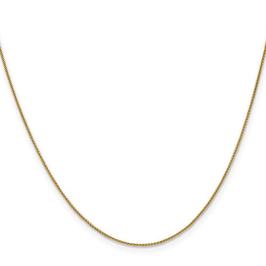 14KT Yellow Gold .8mm Spiga Chain