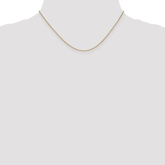 14KT Yellow Gold .8mm Spiga Chain