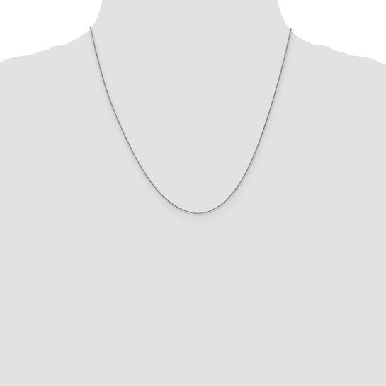 14kt White Gold .8mm Spiga Chain
