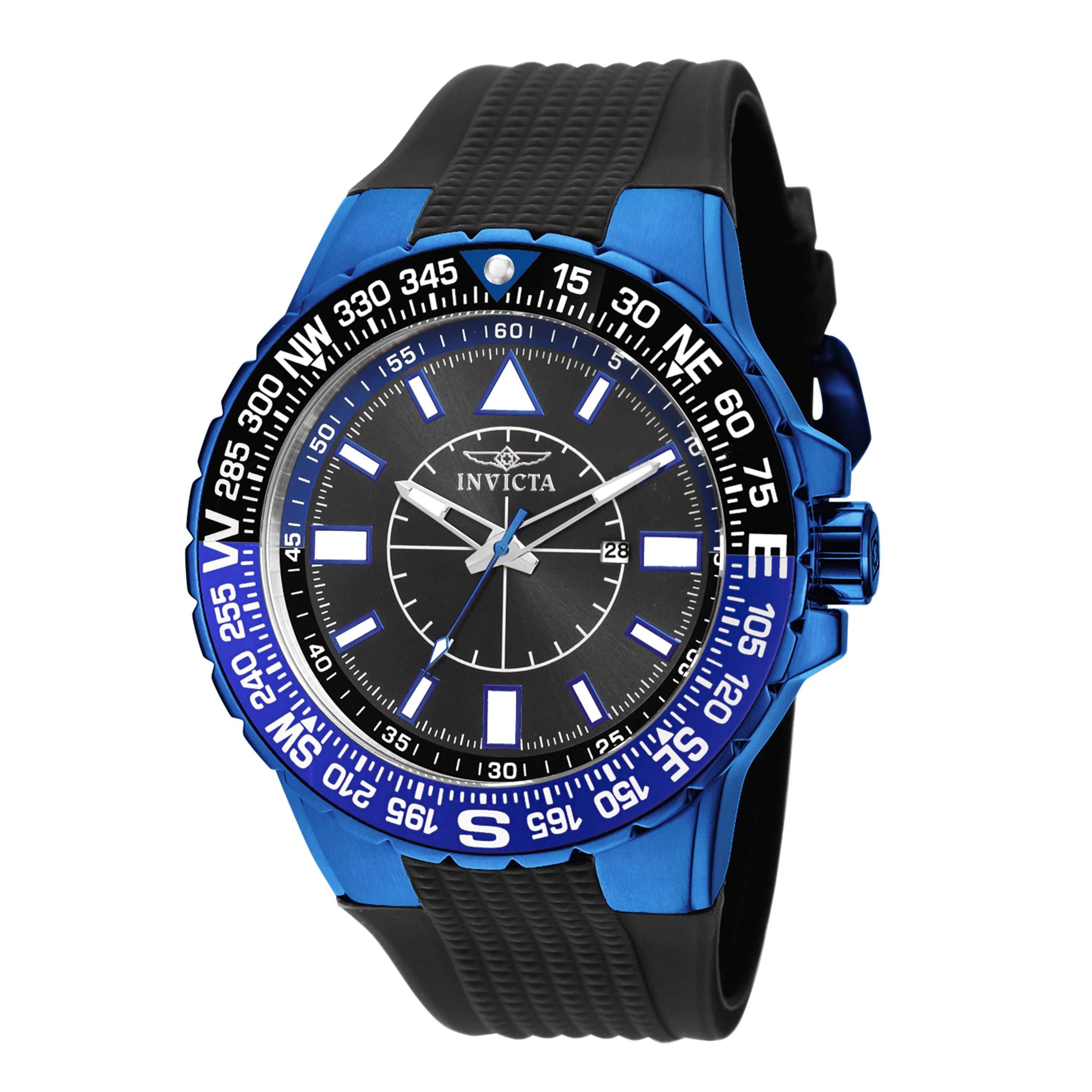 Invicta Men's 19269 Aviator Quartz 3 Hand Black Dial Watch