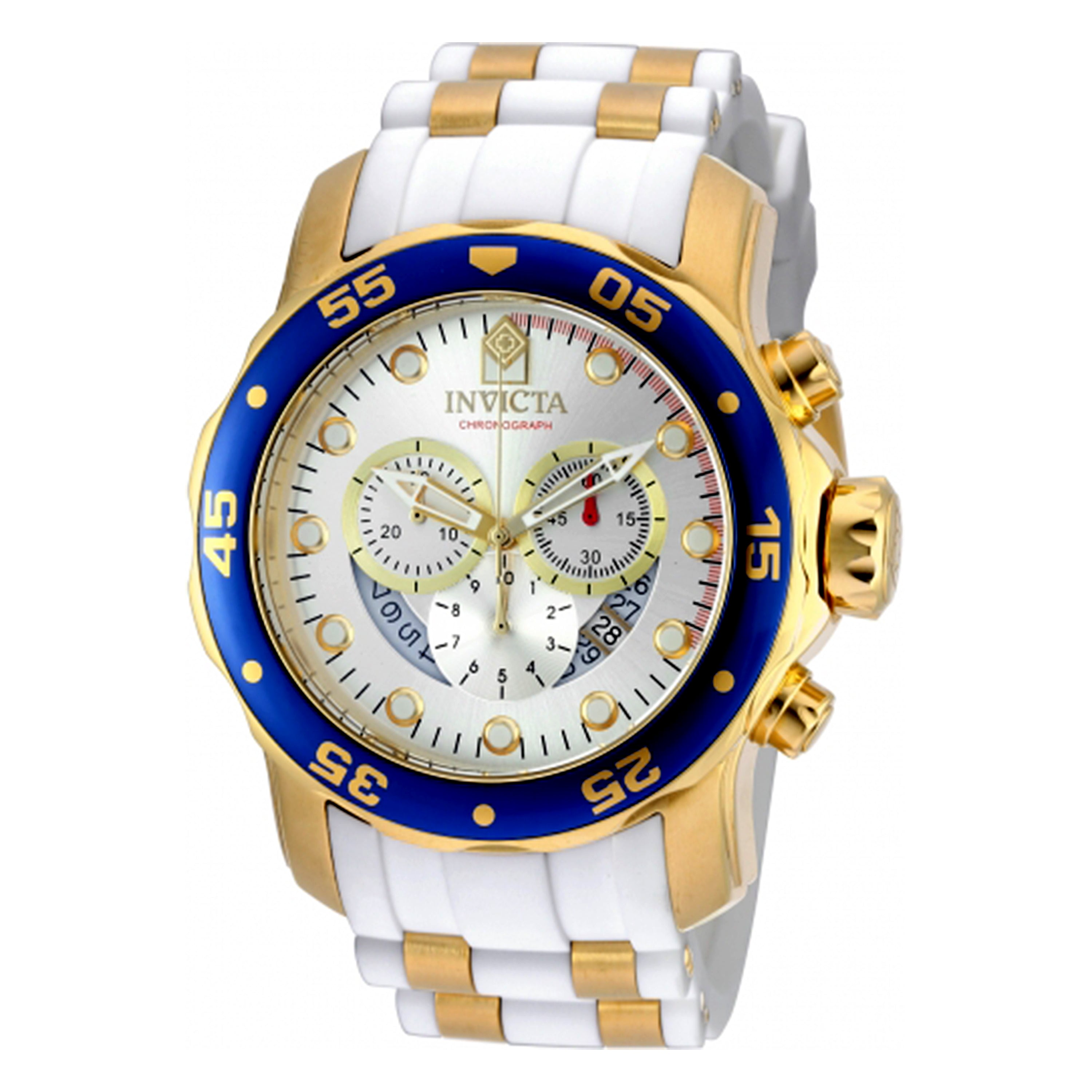 Invicta Men's 20293 Pro Diver Quartz Chronograph Silver Dial Watch