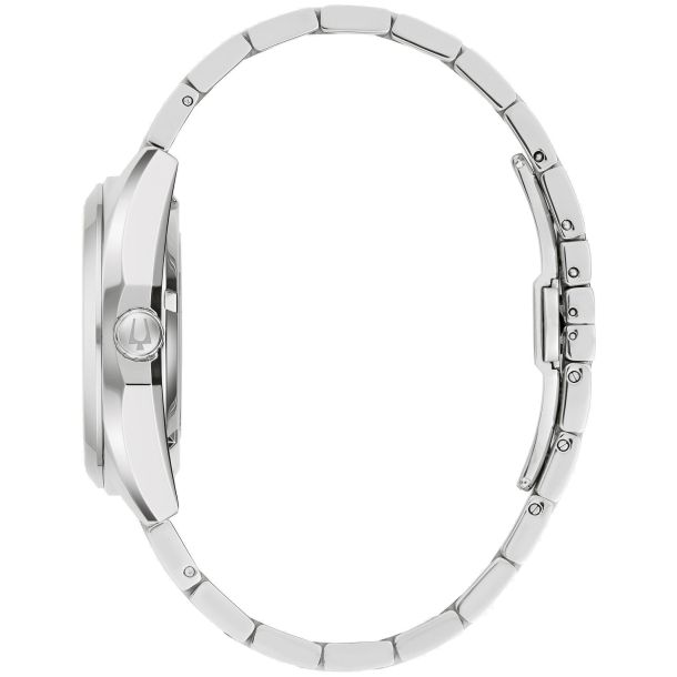 Bulova Surveyor Automatic Light Blue Dial Stainless Steel Bracelet Watch 39mm