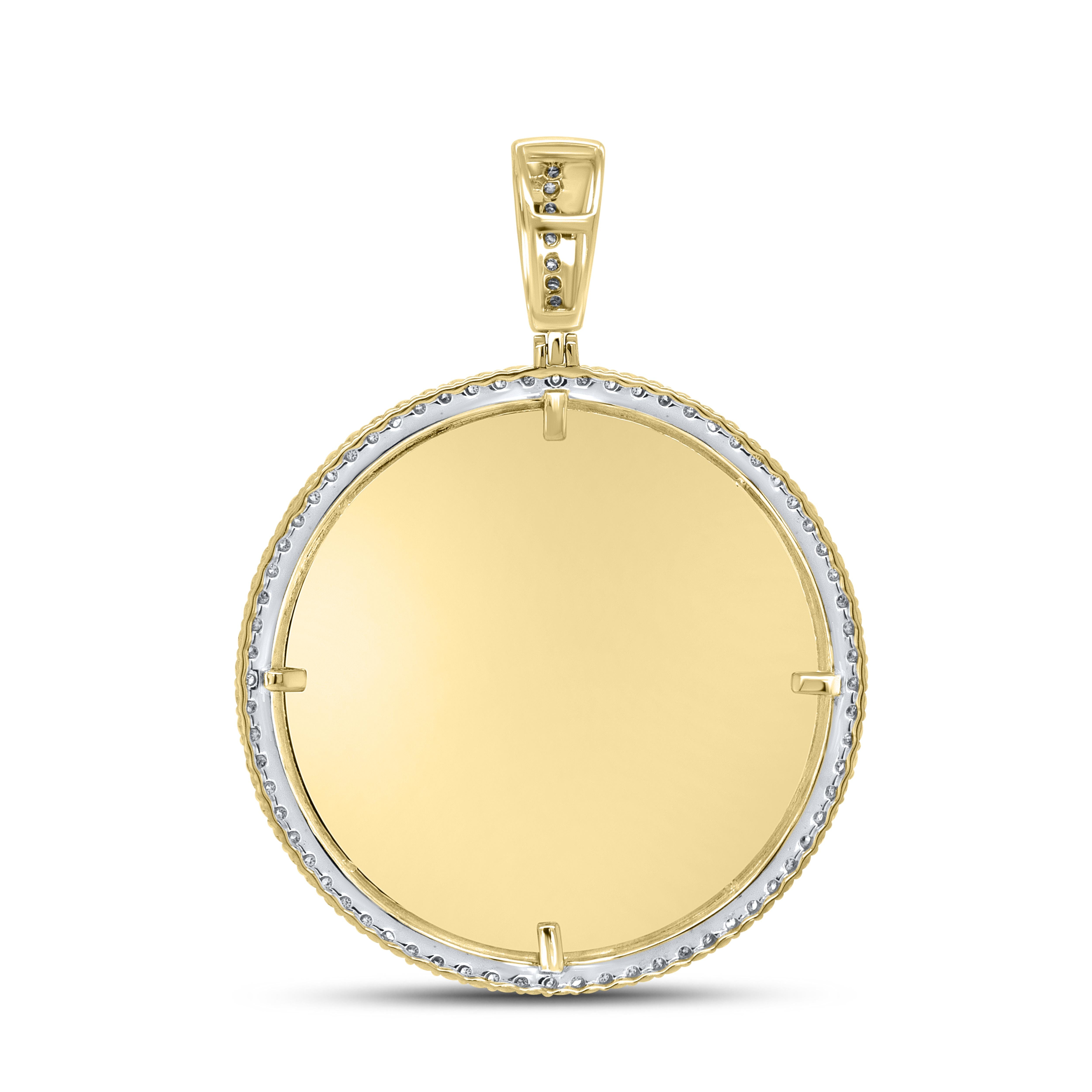 10kt Yellow Gold 0.20 CTW Diamond picture charm