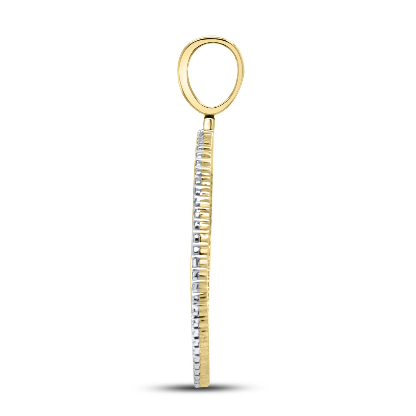 10kt Yellow Gold 0.20 CTW Diamond picture charm