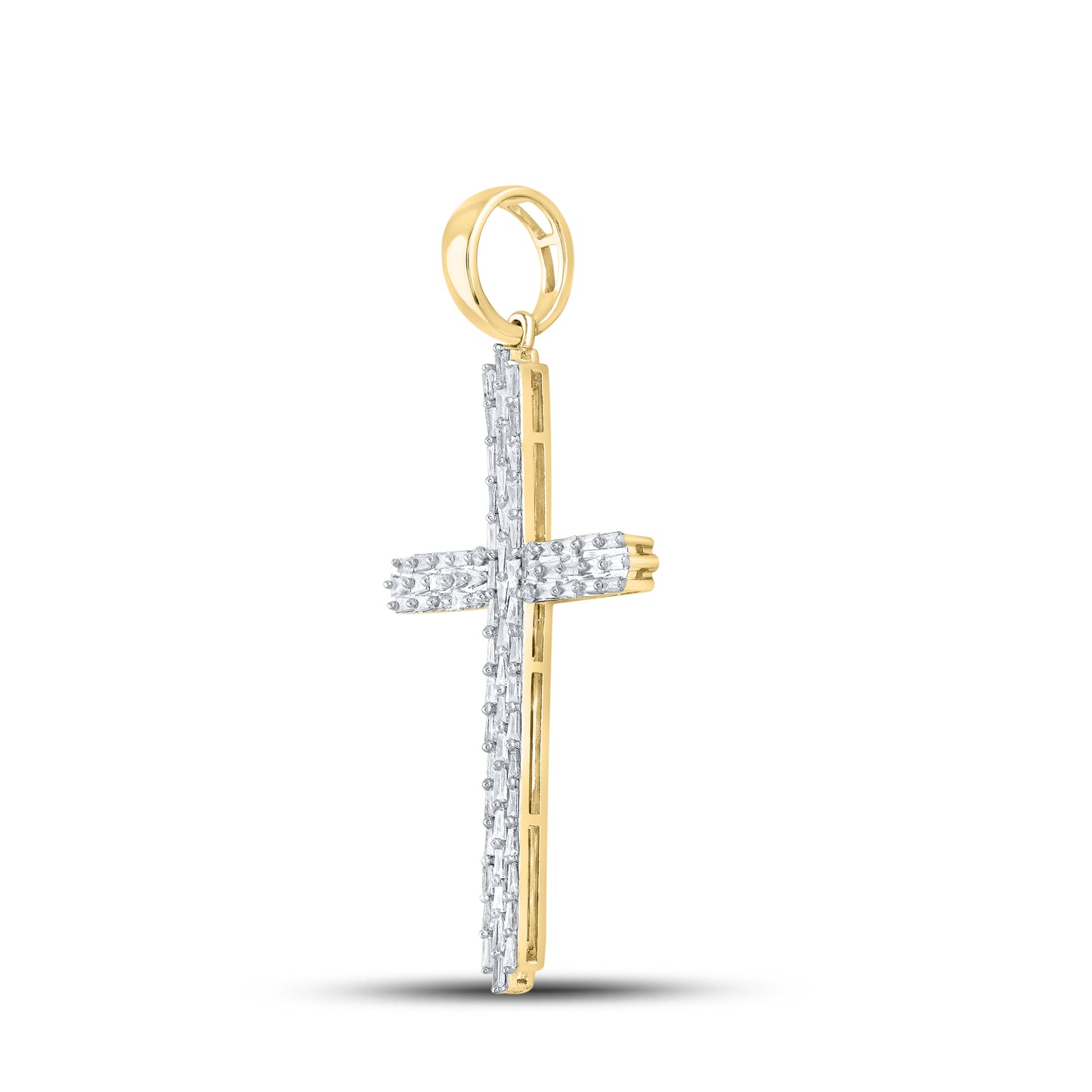 10kt Yellow Gold 2.00 ctw Diamond Cross