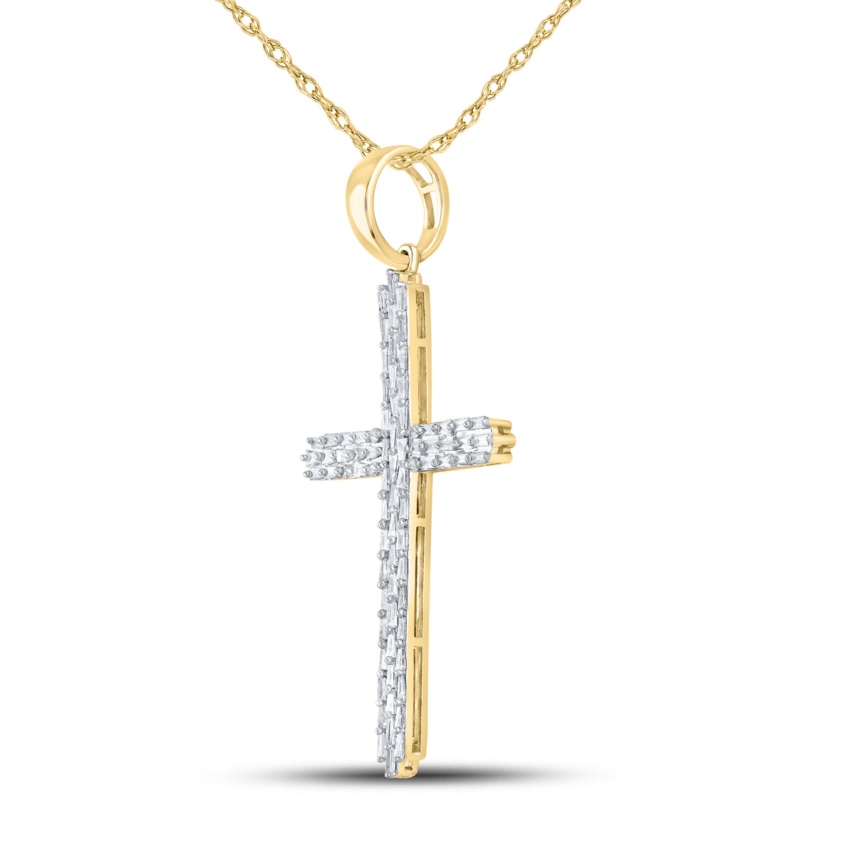 10kt Yellow Gold 2.00 ctw Diamond Cross