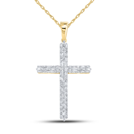 10kt Yellow Gold 2.00 ctw Diamond Cross