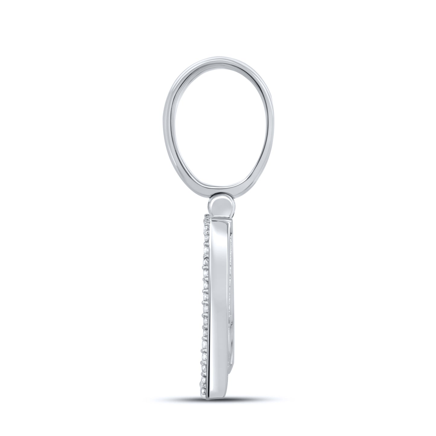 10KT WHITE GOLD 0.43 CTW NATURAL DIAMOND INITIAL A