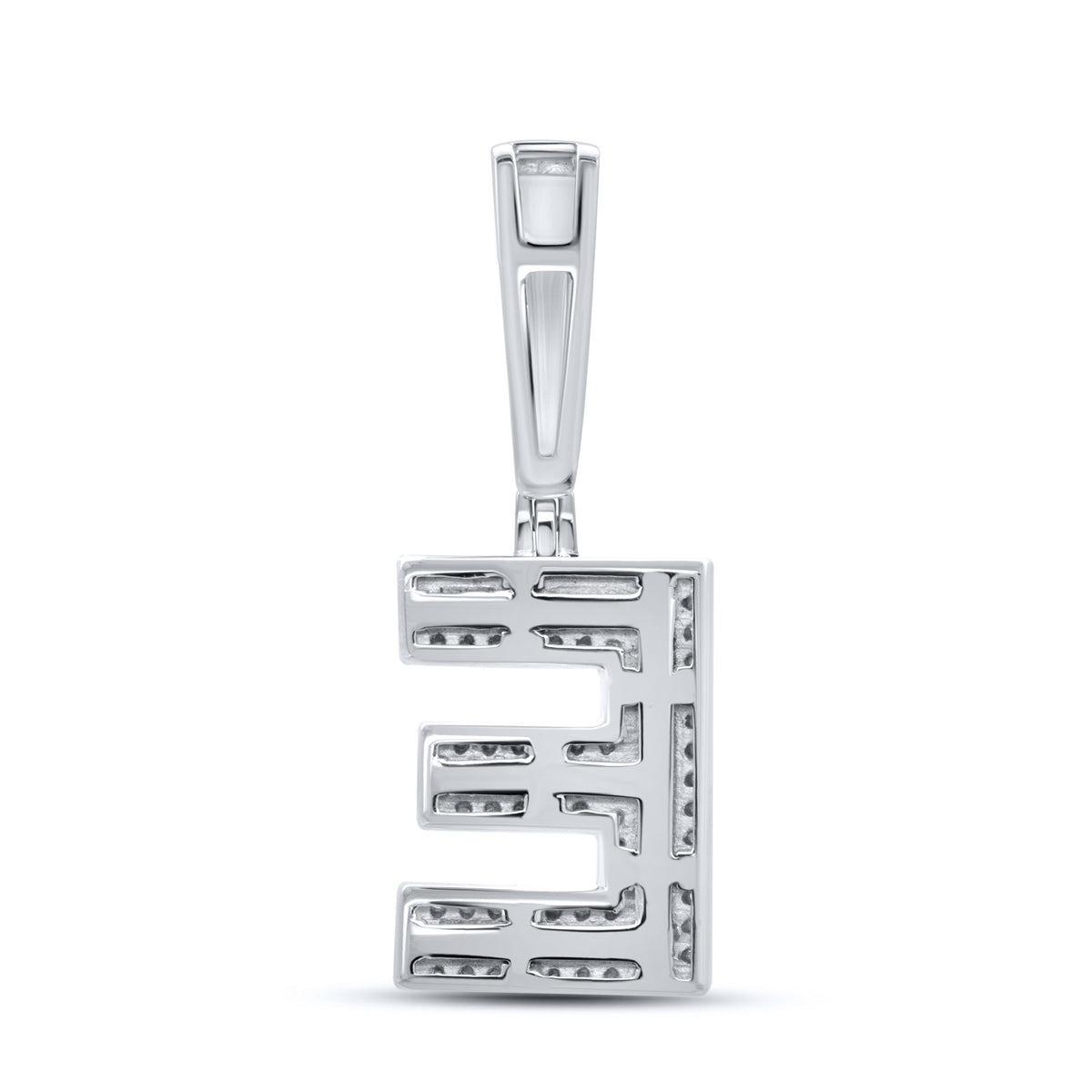 10K WHITE GOLD  0.48 CTW NATURAL DIAMOND INITIAL E