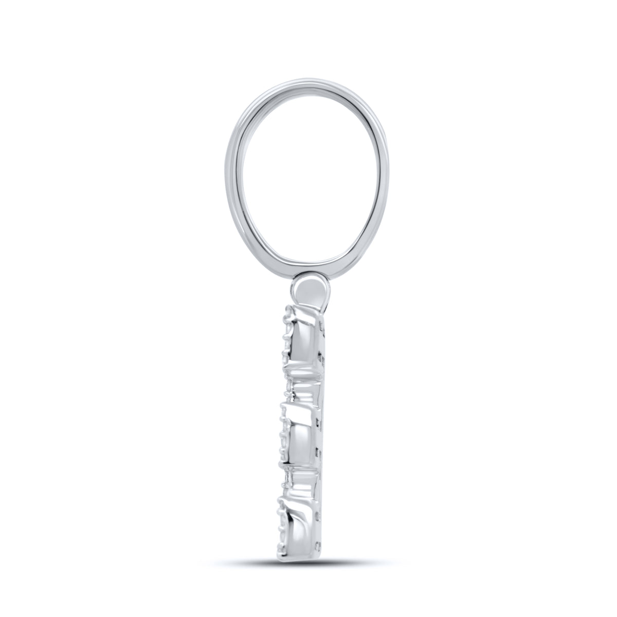 10K WHITE GOLD  0.48 CTW NATURAL DIAMOND INITIAL E