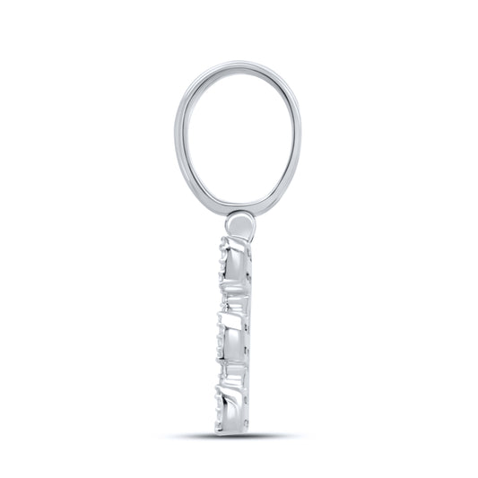 10K WHITE GOLD  0.48 CTW NATURAL DIAMOND INITIAL E