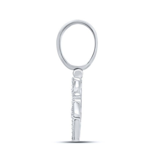 10KT WHITE GOLD  0.38 CTW NATURAL DIAMOND INITIAL F