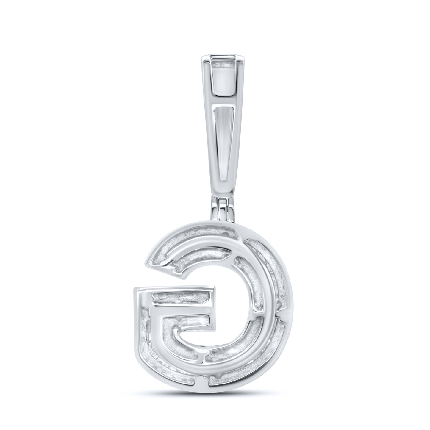 10K WHITE GOLD  0.50 CTW NATURAL DIAMOND INITIAL G