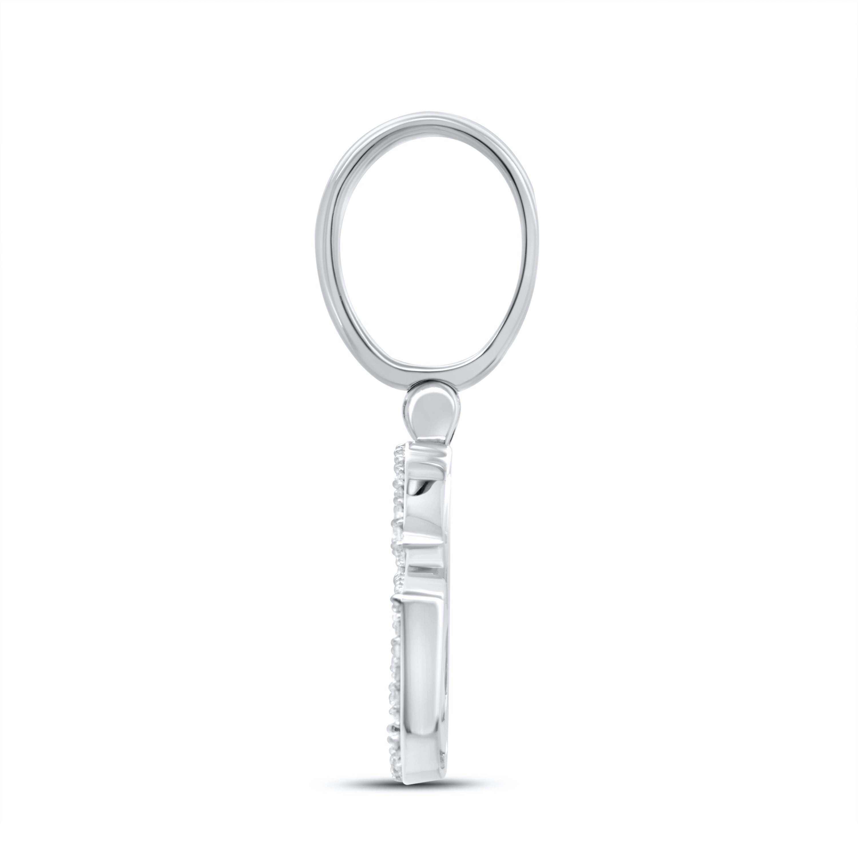 10K WHITE GOLD  0.50 CTW NATURAL DIAMOND INITIAL G