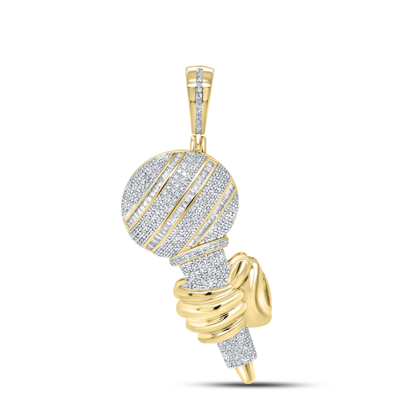 10k yellow gold 1.00 ctw Diamond Charm