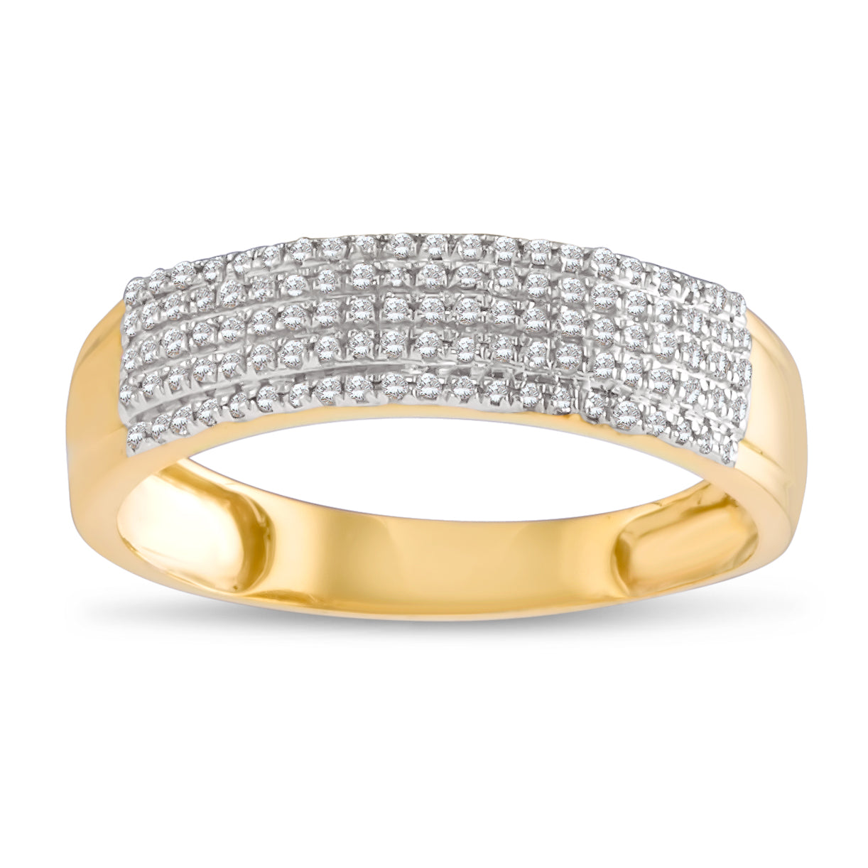 10k Yellow Gold 0.61 ctw Diamond bridal trio set