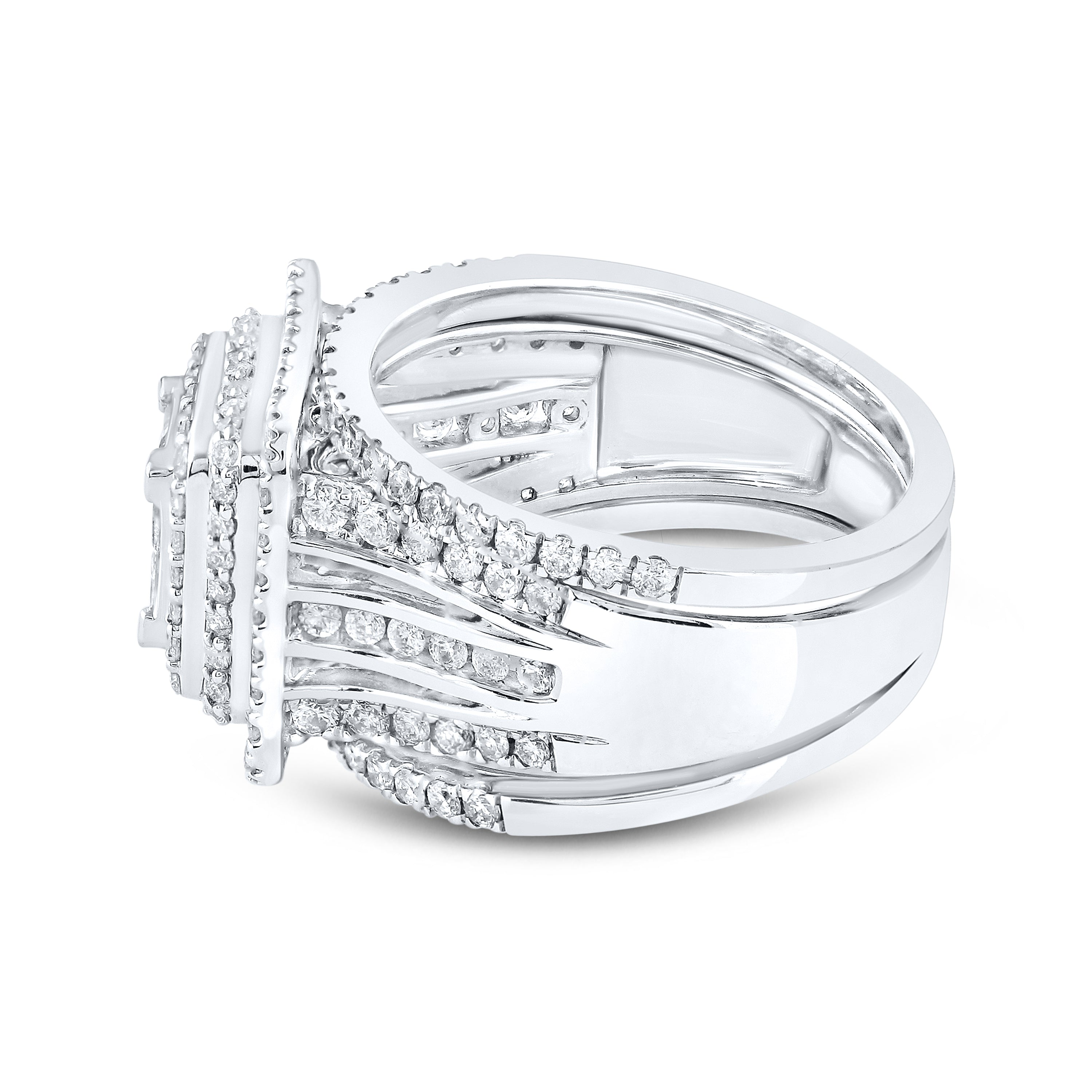 14KT WHITE GOLD 2 CTW DIAMOND BRIDAL RING SET