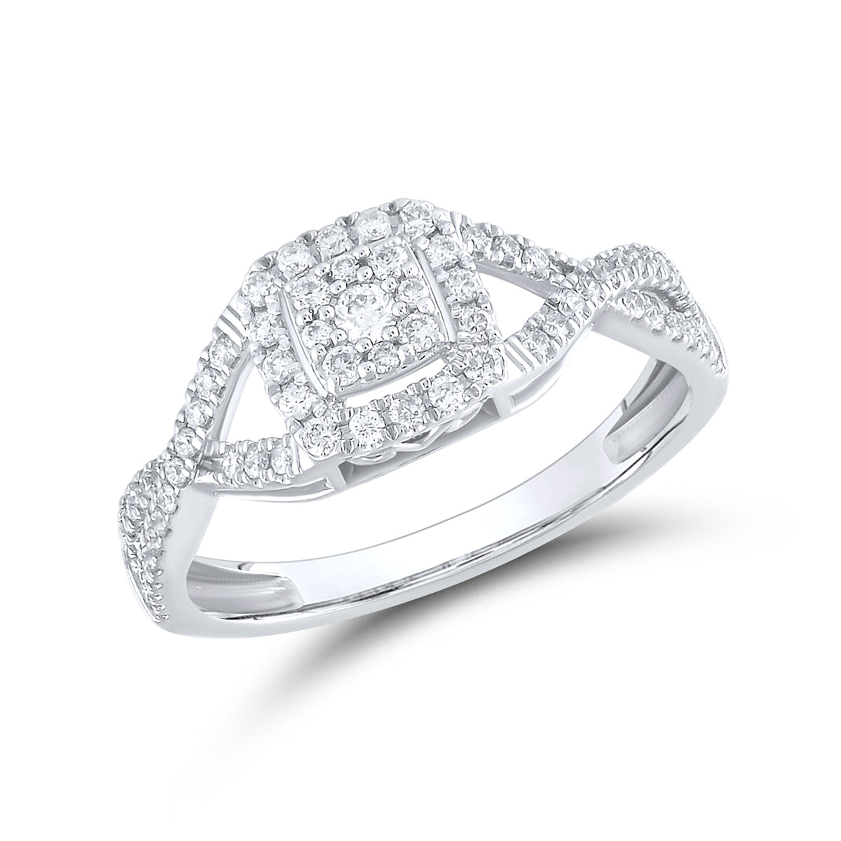 10kt White Gold 0.50 ctw  Natural Diamond bridal ring set