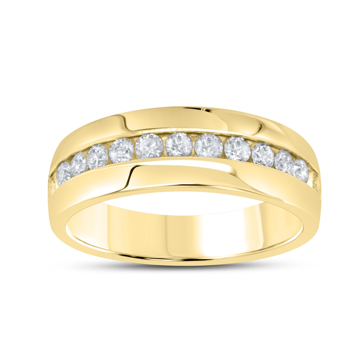 10k Yellow Gold 1/2 CTW diamond men’s ring