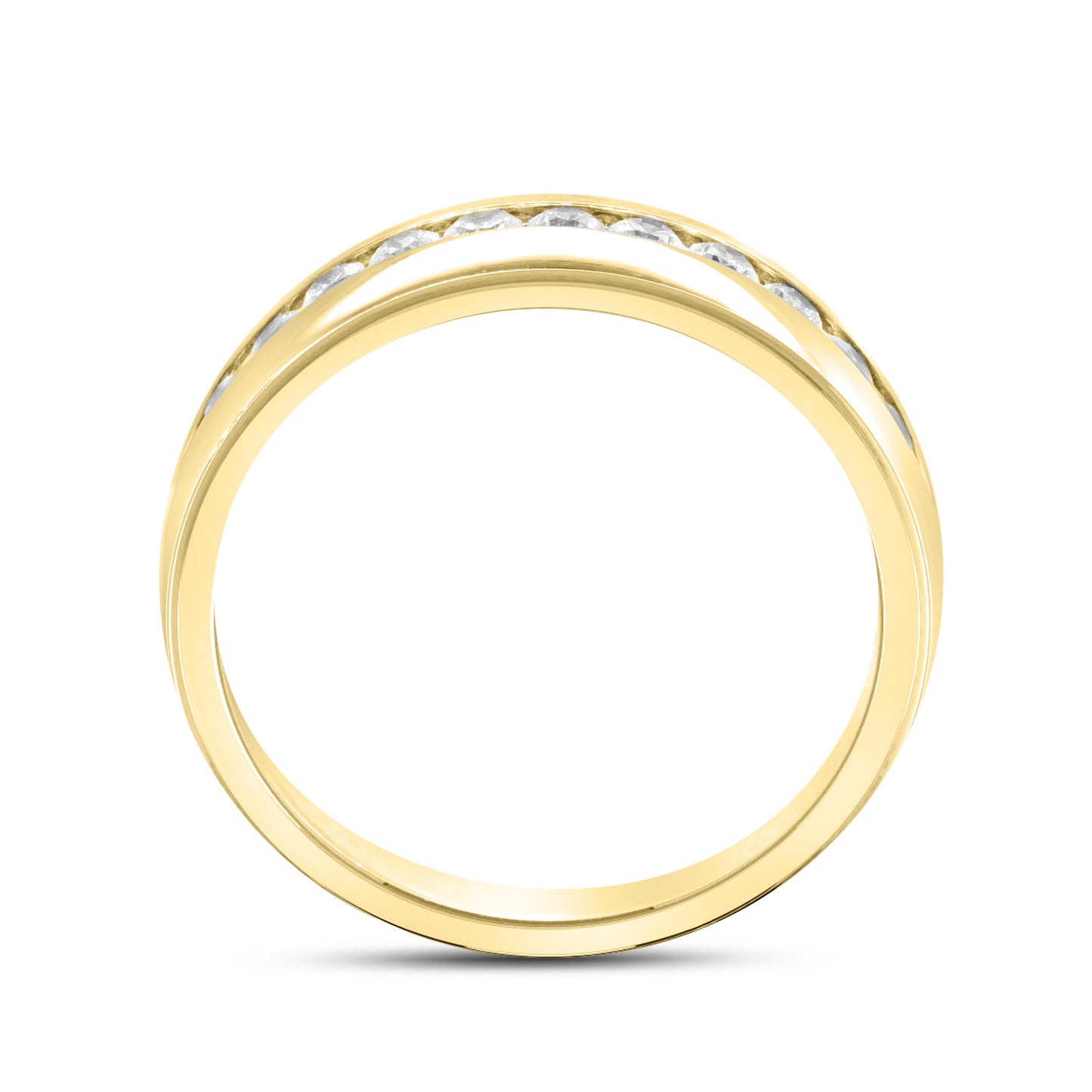 10k Yellow Gold 1/2 CTW diamond men’s ring