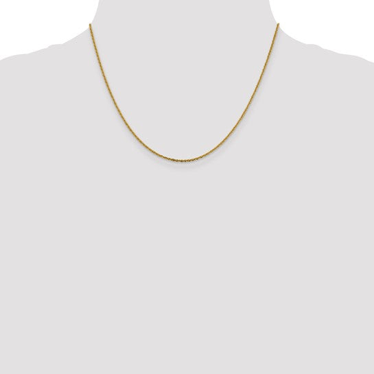 14KT Yellow Gold 1.5mm Cyclone Chain