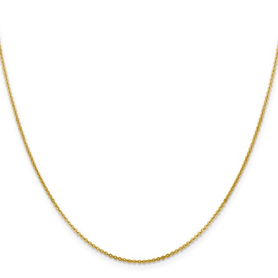 14kt Yellow Gold 1.4mm Flat Cable Chain