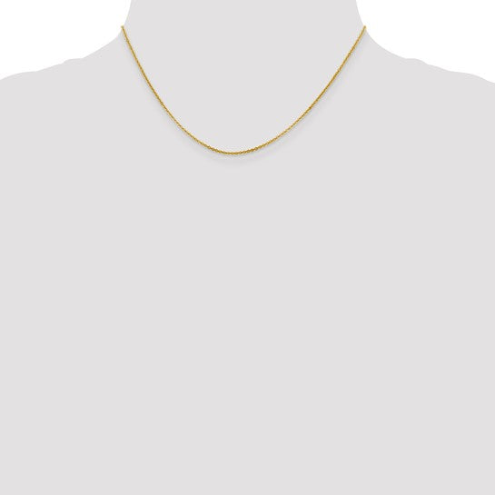 14kt Yellow Gold 1.4mm Flat Cable Chain