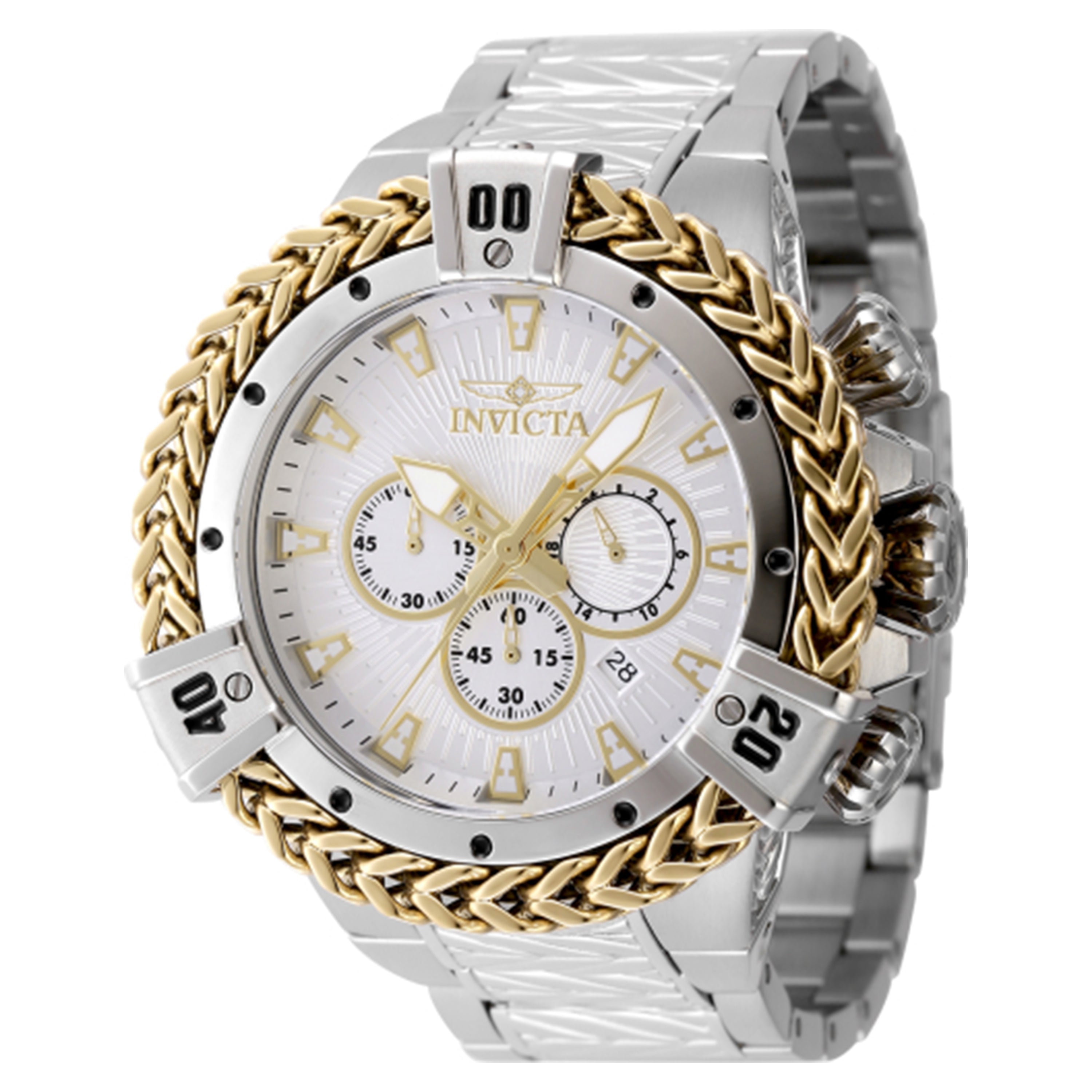 Invicta Men's 48156 Bolt Quartz Chronograph Silver Dial Watch