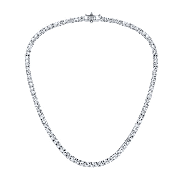 7 ctw graduated lab diamond necklace
