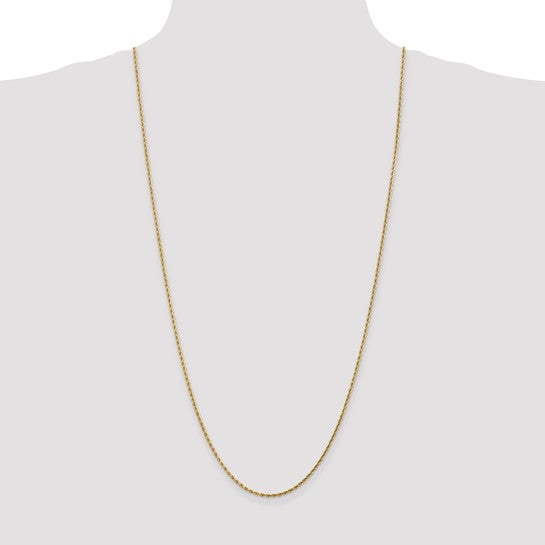 14KT Yellow Gold 1.75mm Diamond-Cut Rope Chain