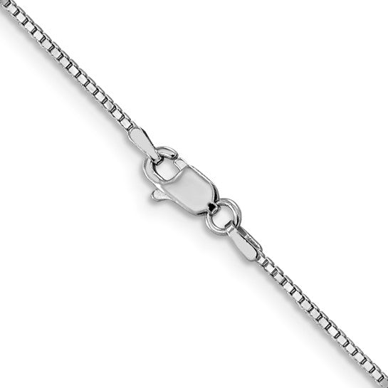 14kt White Gold 1mm Box Chain