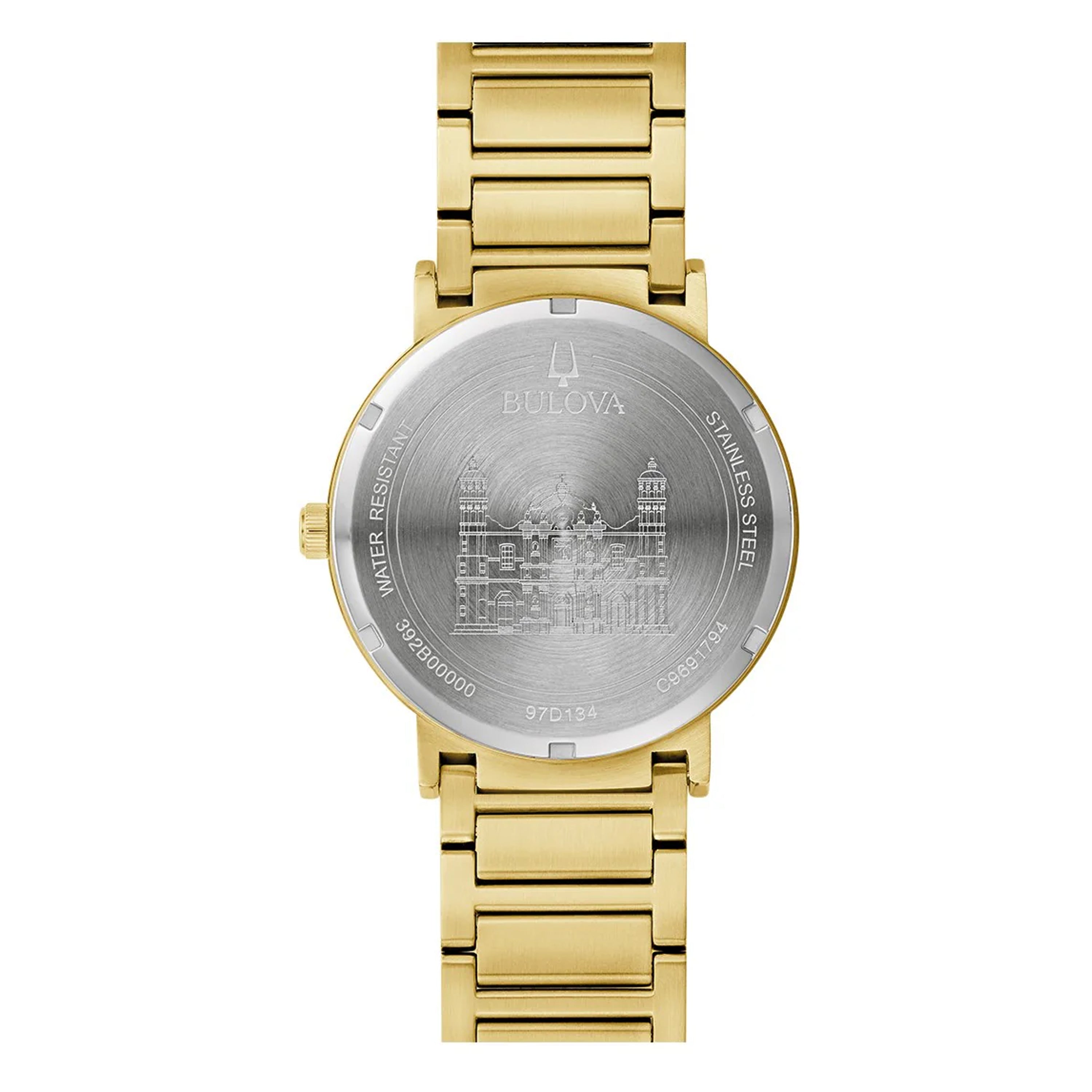 Bulova 42MM Black Guadalupe Natural Diamond Dial Watch