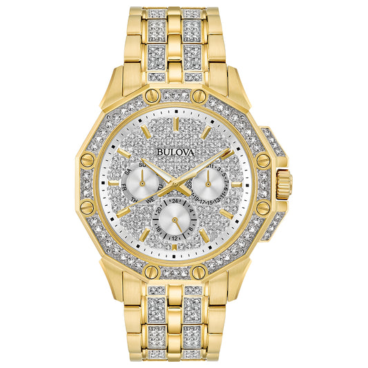 Bulova Classic Men's Watch | 42 mm • Silver Dial • Stainless Steel • Quartz • 30 m WR