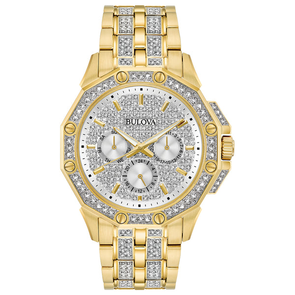 Bulova Classic Men's Watch | 42 mm • Silver Dial • Stainless Steel • Quartz • 30 m WR