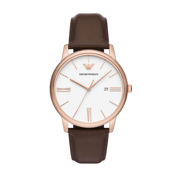 Emporio Armani Mens Quartz/3 Hand Date Watch