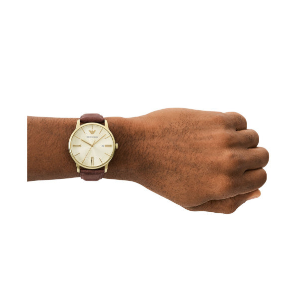 Emporio Armani Mens Quartz/3 Hand Date Watch