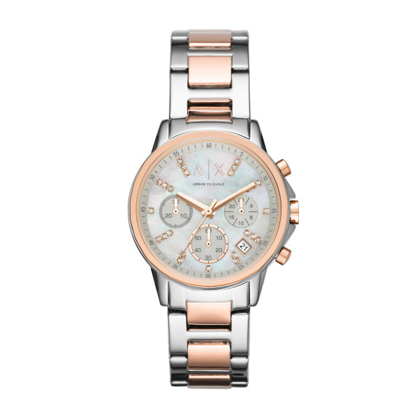 Armani Exchange Ladies Quartz/Chrono 3 Hand Watch