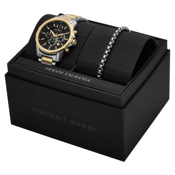 Armani Exchange Mens Quartz/Chrono Watch Set