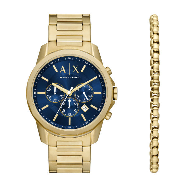 Armani Exchange Mens Quartz/Chrono Watch Set