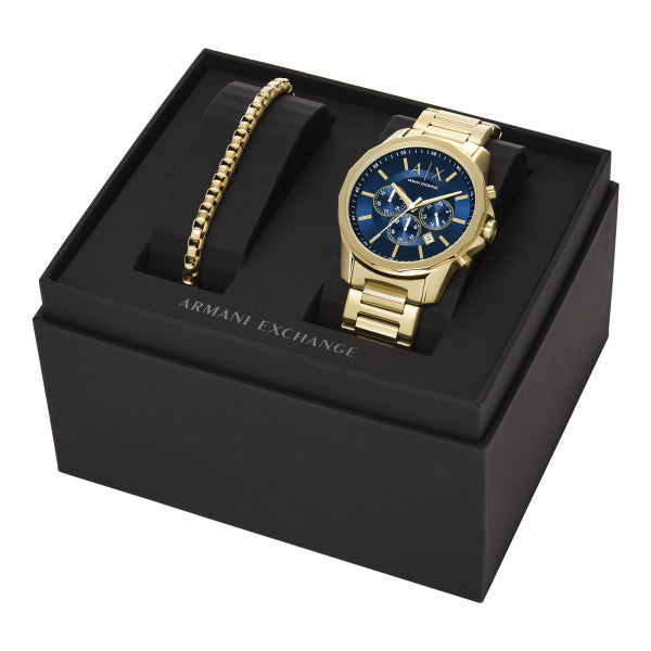 Armani Exchange Mens Quartz/Chrono Watch Set