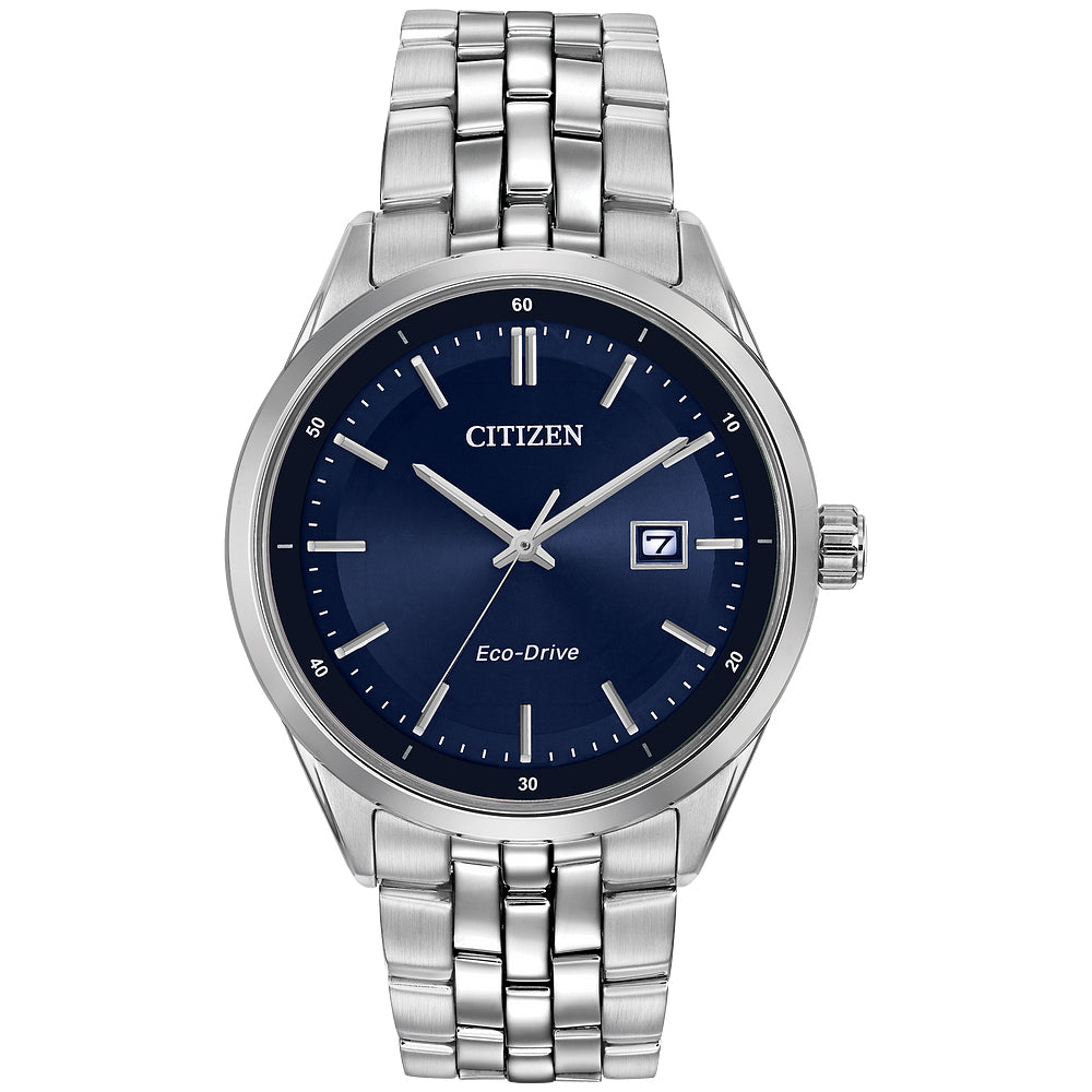 Men's Citizen Eco-Drive Bracelet Blue Dial Watch | 41mm | BM7251-53L