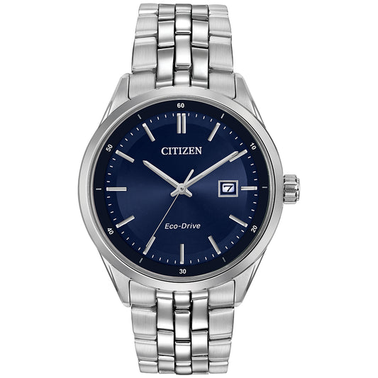 Men's Citizen Eco-Drive Bracelet Blue Dial Watch | 41mm
