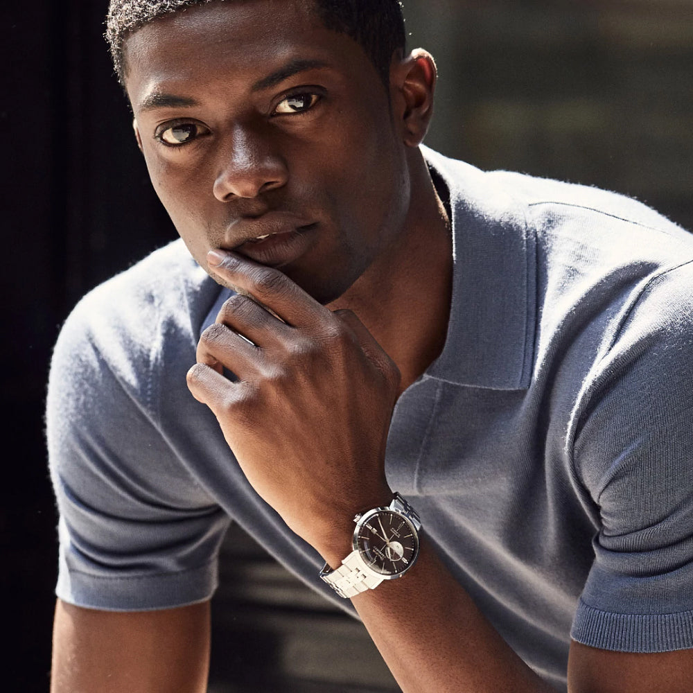 Bulova 96B375 Aerojet Automatic Watch – Men’s Brown Dial, Stainless Steel