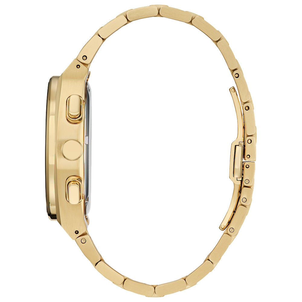 Men's Citizen Eco-Drive® Axiom Chronograph Gold-Tone Watch with Black Dial