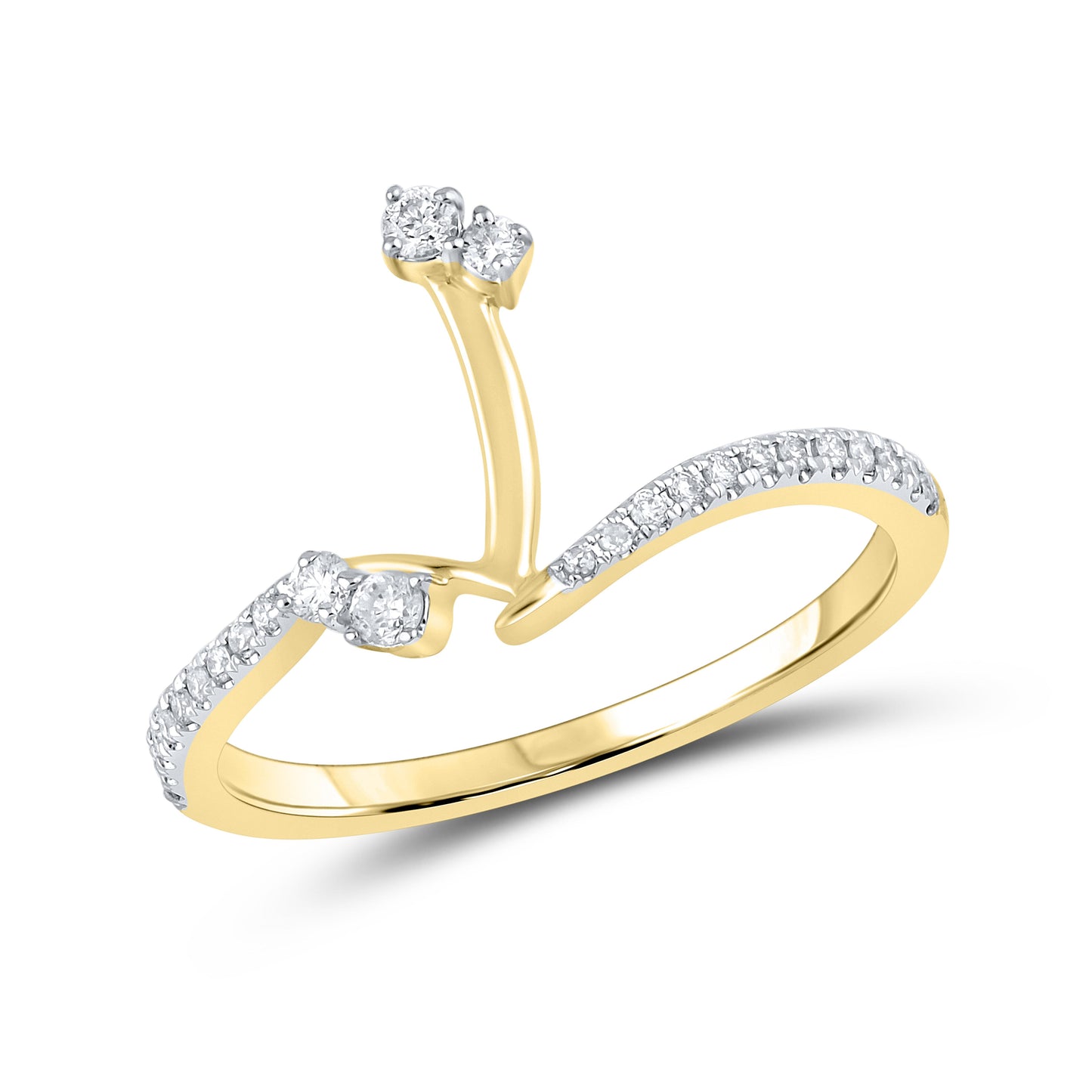 10k YELLOW GOLD 1.44 CTW Diamond Bridal Ring Set