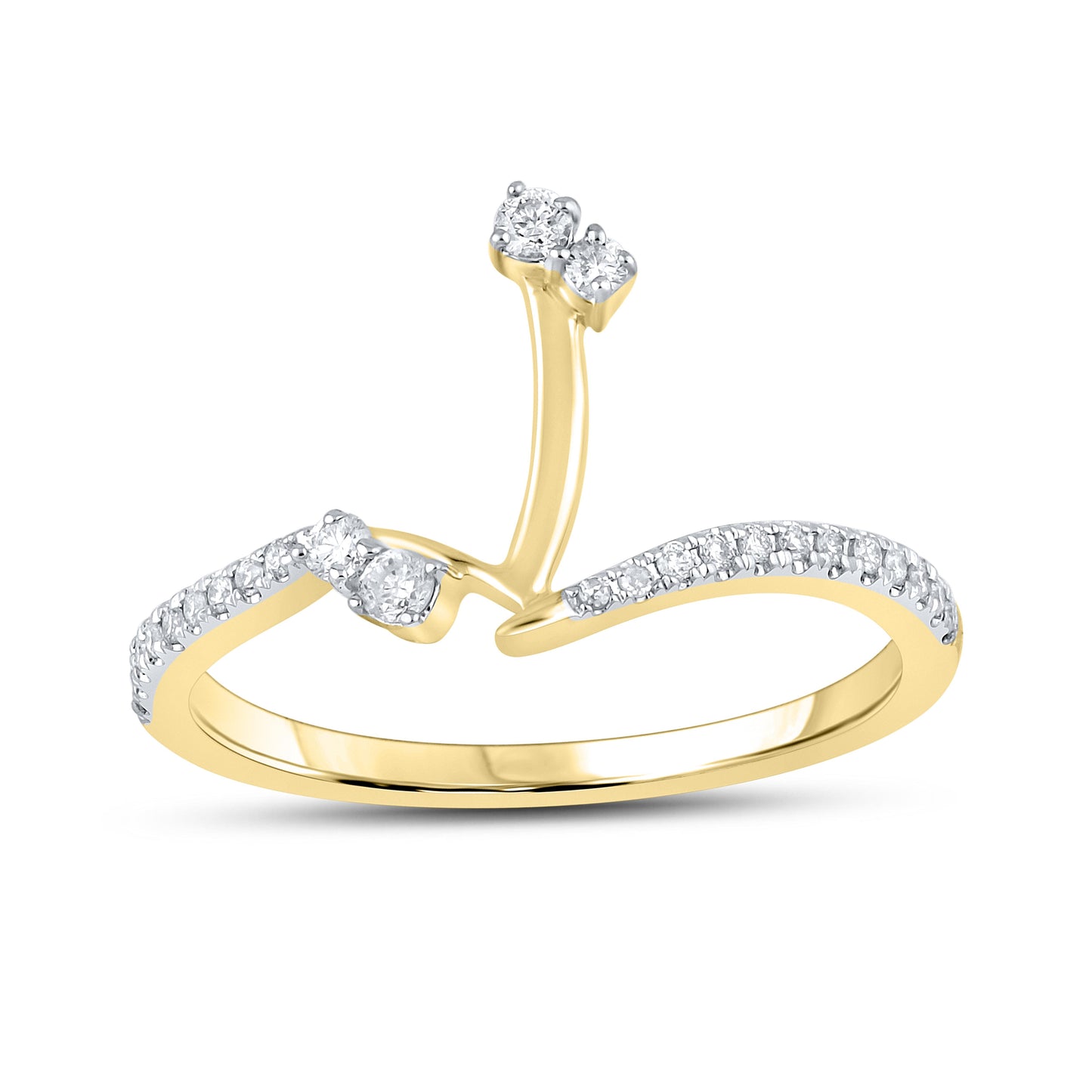 10k YELLOW GOLD 1.44 CTW Diamond Bridal Ring Set