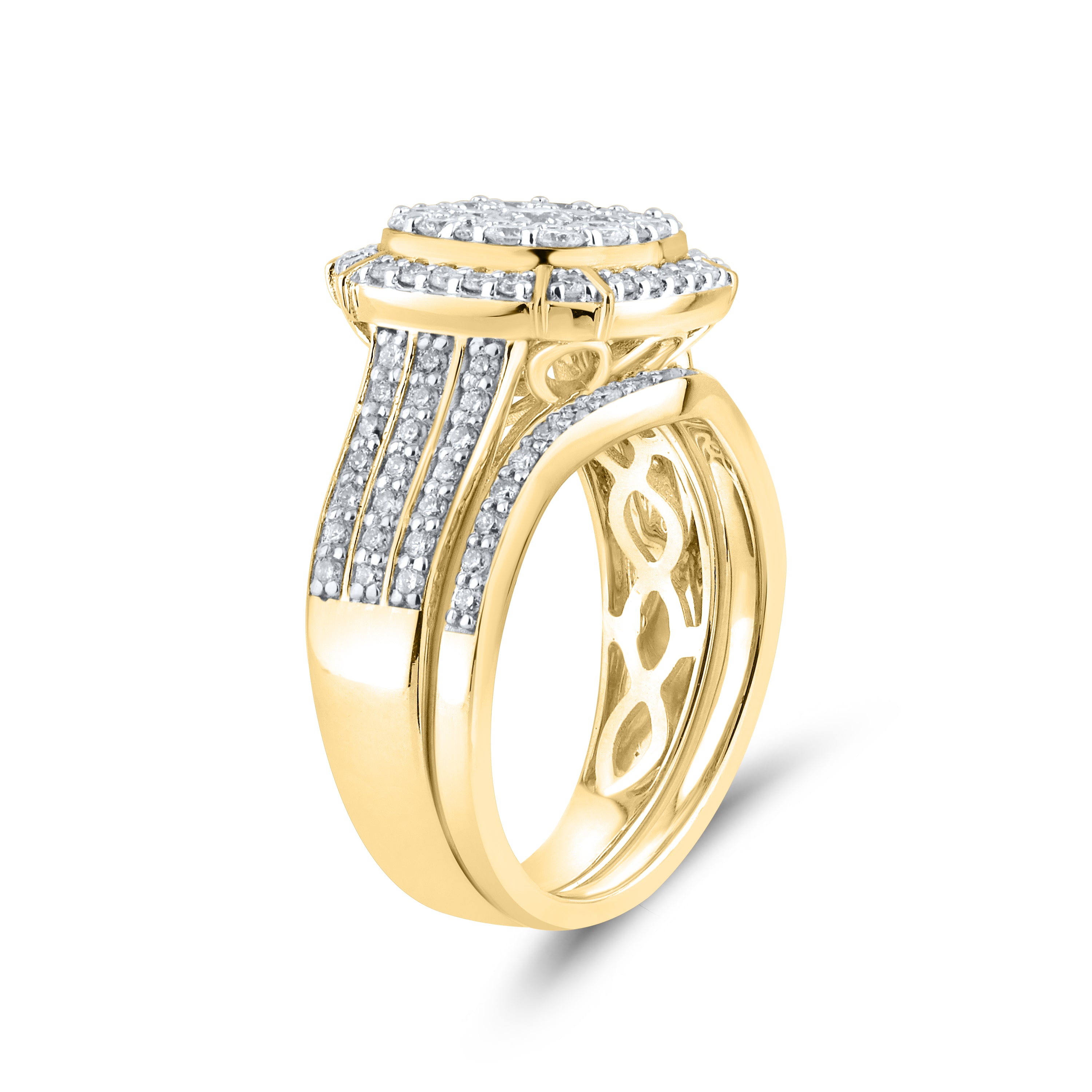 14kt Yellow Gold 1.13 CTW Diamond Bridal Ring Set