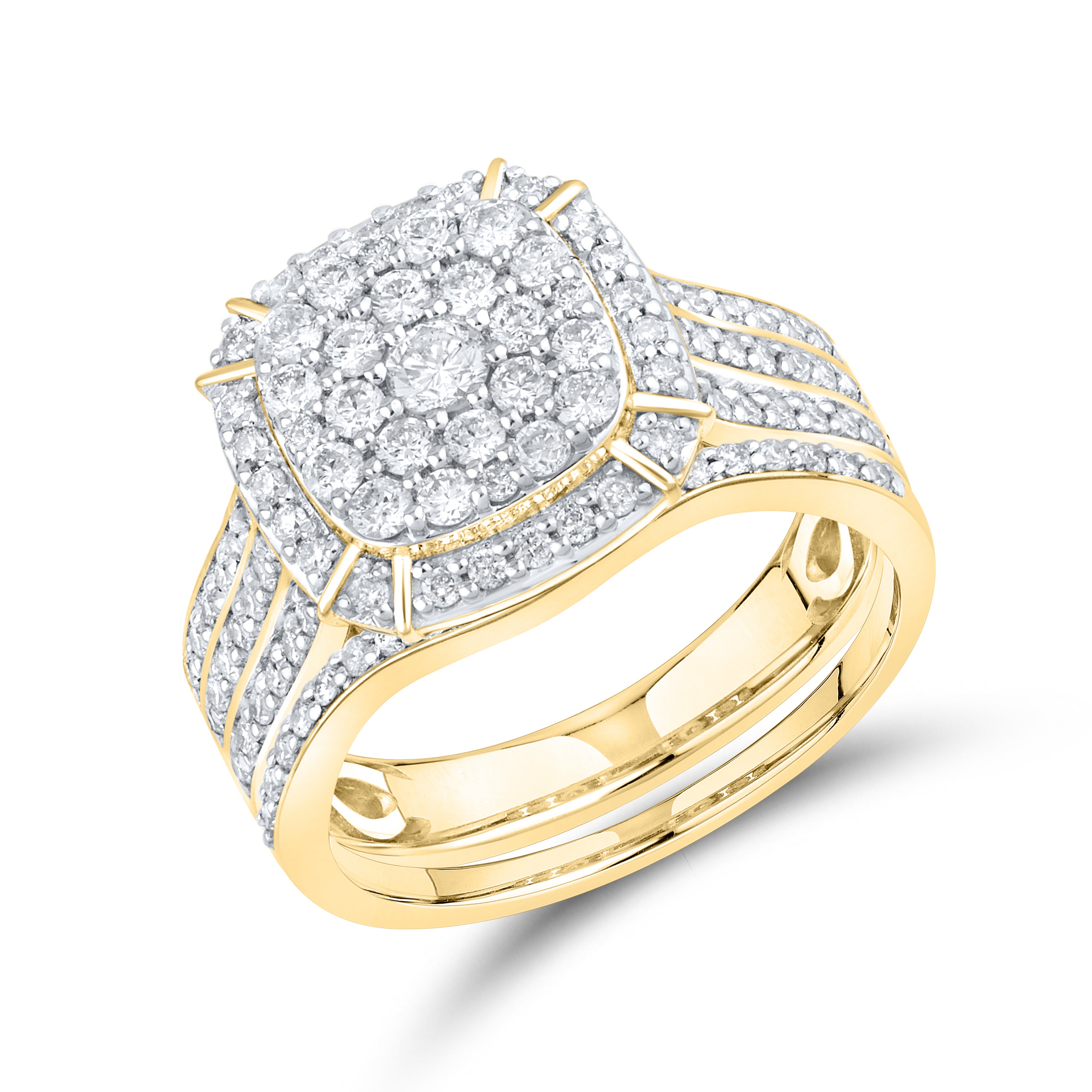 14kt Yellow Gold 1.13 CTW Diamond Bridal Ring Set