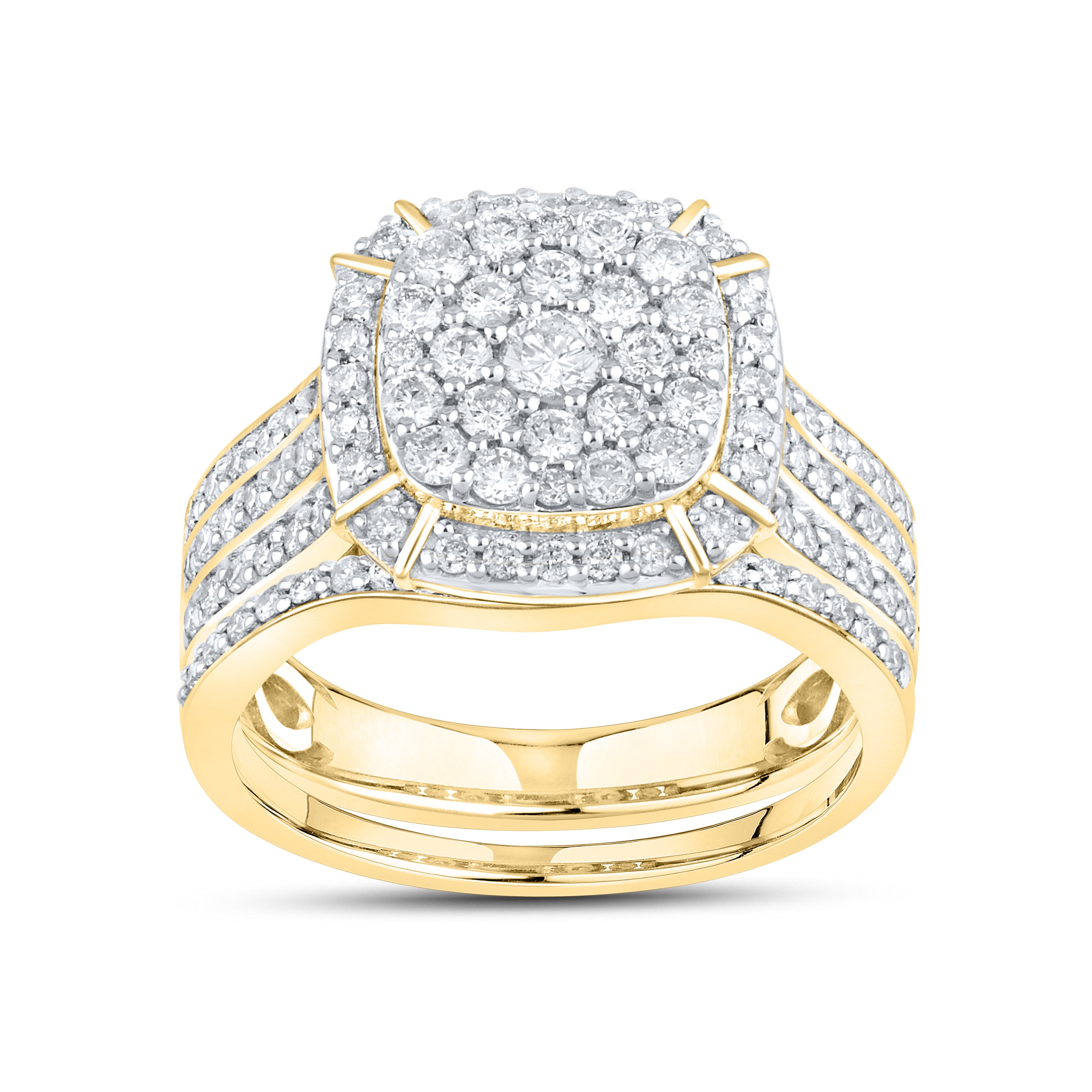 14kt Yellow Gold 1.13 CTW Diamond Bridal Ring Set
