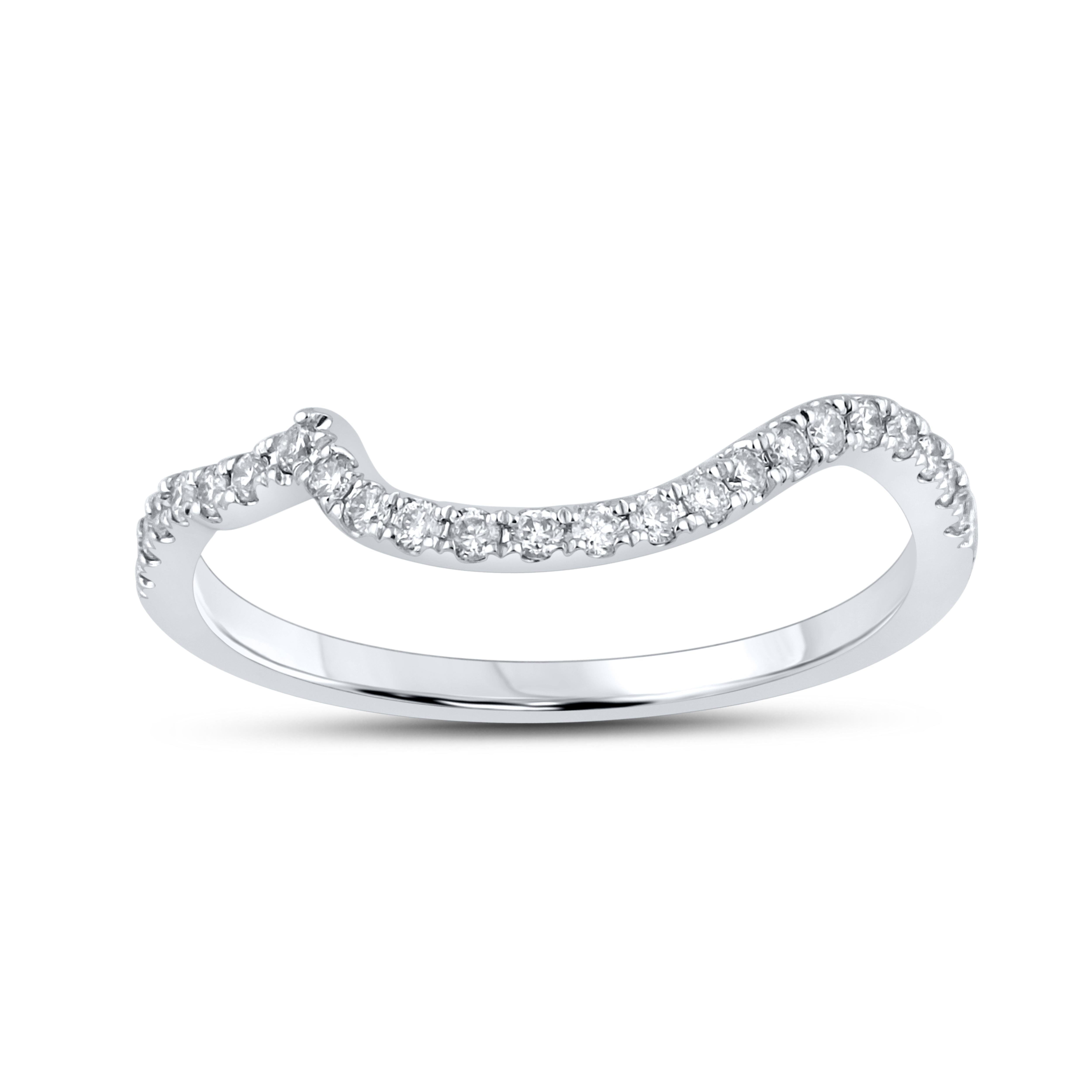 10kt White Gold 1.10 CTW Natural Diamond Bridal Ring Set